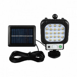 Αδιάβροχος Ηλιακός Προβολέας Τοίχου IP65 LED Με Ανιχνευτή Κίνησης, Φωτοκύτταρο & Πάνελ Φόρτισης – Solar Panel Led Light – Motion Sensor ARRANGO AT76164 1 τεμ.