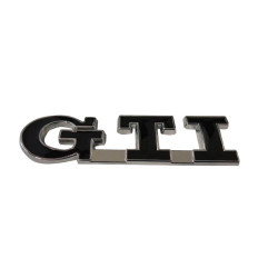 Αυτοκόλλητο Αλουμινίου GTI Μαύρο - ΟΕΜ