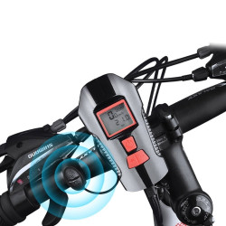 Αδιάβροχη Κόρνα Σειρήνα 150dB - Φώτα Πορείας LED με LCD Οθόνη & Χρονόμετρο, Μετρητής Ταχύτητας & Απόστασης Ποδηλάτου με Πολλές Λειτουργίες