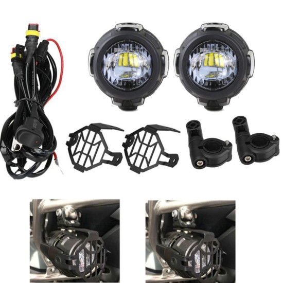 Σετ Universal Προβολείς Ομίχλης LED 40W για BMW K1600 R1200GS.