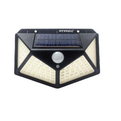 Αδιάβροχο COB LED Ηλιακό Φωτιστικό Τοίχου IP65 Για Εξωτερικό Κήπο Με 3 Λειτουργίες Φωτισμού,Γωνιακό Φωτισμό 270º ARRANGO AT57162