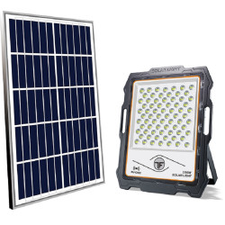 Ηλιακός Προβολέας LED 200W IP67 με Τηλεχειρισμό MJ-D902 – Μαύρο - OEM