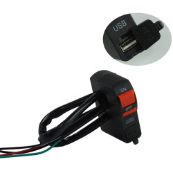 Αδιάβροχος διακόπτης On / Off με Usb μηχανής για φώτα ΟΕΜ.