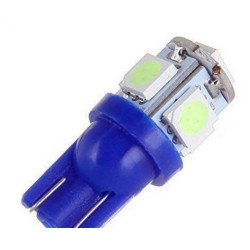 T10 W5W W16W 5 SMD LED 12V μπλέ 1 τεμ. OEM