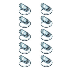 LED Φώτα Όγκου Φορτηγών IP66 Λευκό 12v-24v σε 10 τεμάχια ΟΕΜ