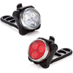 Επαναφορτιζόμενο φώς ποδηλάτου Led εμπρόσθιο & οπίσθιο.