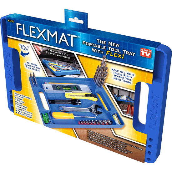 Flexmat  φορητός δίσκος εργαλειοθήκη  με ενσωματωμένο χάρακα μέτρησης