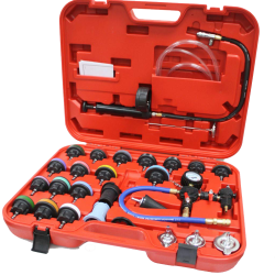 Κιτ ελέγχου στεγανότητας κυκλώματος ψύξης 28 τεμαχίων. Κιτ ελέγχου στεγανότητας κυκλώματος ψύξης 28 τεμαχίων.