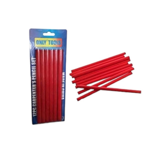 Μολύβια Ξυλουργού Σετ 12 τεμ. ONLY TOOLS