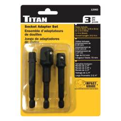 Σετ προσαρμογέα 3 τεμαχίων Titan 12082 (1/4 