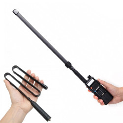 Tactical Σπαστή Αναδιπλούμενη Κεραία Πομποδέκτη 8w 46cm SMA - Female Goosetube Μαστίγιο Αμφίδρομη Αntenna VHF UHF - ΟΕΜ