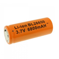 Επαναφορτιζόμενη μπαταρία 1 τεμάχιο τύπου Li-ion BL-26650 3.7V 6800mAh με επίπεδη κεφαλή OEM