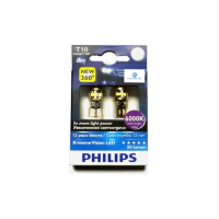 Ψείρες  PHILIPS X-treme Vision T10 LED CANCELLER 6000K Ultra-bright white ΟΕ