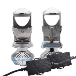 Λάμπες Led 2 ΤΜΧ Hi / Lo Φωτισμός 1.5ίντσες 60W Λευκό 5000K 6000K DIY ΟΕΜ