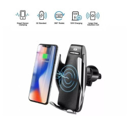 S5 Βάση τηλεφώνου με ασύρματο φορτιστή αυτοκινήτου για iphone Android Air Vent με περιστροφή 360 ° ΟΕΜ