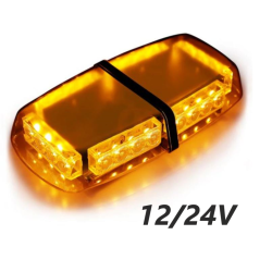 Μαγνητικός Πορτοκαλί Φάρος 24Led Strobe Light Bar 12V-24V - OEM Μαγνητικός Πορτοκαλί Φάρος 24Led Strobe Light Bar 12V-24V - OEM