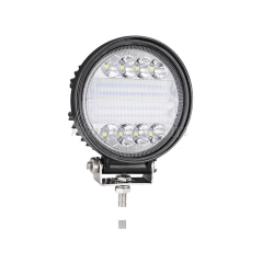 Προβολέας μπάρα στρογγυλός LED 124W ΛΕΥΚΟ με διπλή σκάλα DLR ANGEL EYES ΜΠΛΕ - OEM