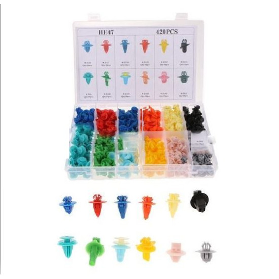 Σετ 420 Πλαστικά Κουμπώματα Κλίπς Σε Κασετίνα 12 Τύποι Σετ 420 Πλαστικά Κουμπώματα Κλίπς Σε Κασετίνα 12 Τύποι