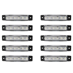 LED Φώτα Όγκου Φορτηγών IP66 Λευκό 24v 10 τεμάχια - ΟΕΜ