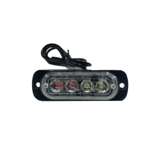 Φανάρι led κόκκινο&λευκό strobe με διαφορετικές λειτουργίες LED 12-24V 4 SMD -  OEM