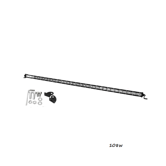 Μπάρα LED SLIM Στεγανή 108W 6000K (ΨΥΧΡΟ) 8100Lm IP67 12V/24V - ΟΕΜ