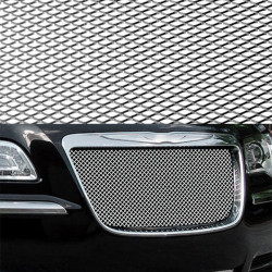 Διακοσμητική Σίτα Αλουμινίου Προφυλακτήρα – Ποδιάς Αυτοκινήτου 100×33εκ Ασημί - ΟΕΜ,