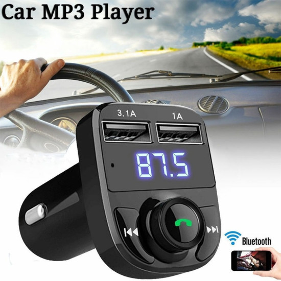 Bluetooth USB, SD MP3 Player Φορτιστής 2x USB 1 2A Αυτοκινήτου – Car FM Transmitter