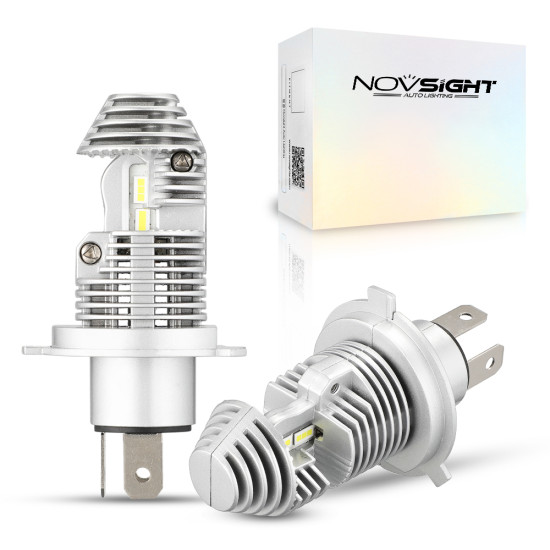 LED Λάμπες H4 LED 12V 2 ΤΜΧ-25W 4000LM 6000K IP68 A500 N36 NOVSIGHT LED Λάμπες H4 LED 12V 2 ΤΜΧ-25W 4000LM 6000K IP68 A500 N36 NOVSIGHT