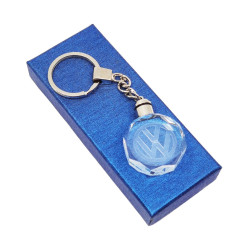 Φωτιζόμενο Γυάλινο Rgb VW μπρελόκ OEM. Φωτιζόμενο Γυάλινο Rgb VW μπρελόκ OEM.