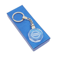 Φωτιζόμενο Γυάλινο Rgb μπρελόκ Νissan OEM. Φωτιζόμενο Γυάλινο Rgb μπρελόκ Νissan OEM.