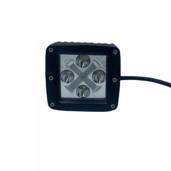 Προβολέας τετράγωνος 20w Άσπρο-Πορτοκαλί-OEM.