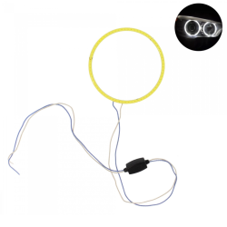 LED COB φωτιζόμενη στεφάνη angel eye αυτοκινήτου/μοτοσυκλέτας 1 τεμ. 6000K ψυχρό λευκό 12V 100mm W07166 RCHANG - OEM