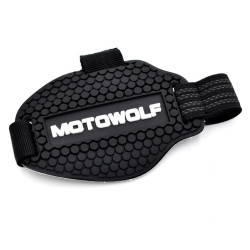 Αντιολισθητικό σιλικόνης μηχανής ποδιού Motowolf μαύρο OEM