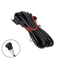 Πλεξούδα για Μπάρες και Προβολάκια LED Work Lights DC 12V με Διακόπτη On-Off Αδιάβροχη IP65-OEM.