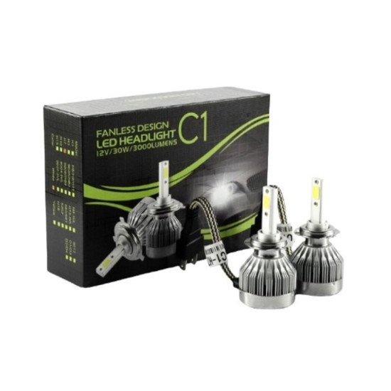 LED Λάμπες 2ΤΜΧ C1 Η7 12V 2 X 30W 6000LM IP67 OEM. LED Λάμπες 2ΤΜΧ C1 Η7 12V 2 X 30W 6000LM IP67 OEM.