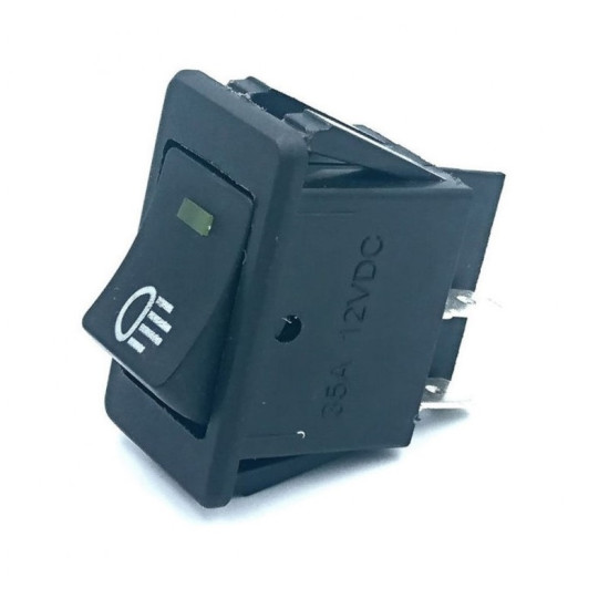 Διακόπτης On-Off 4 pin αδιάβροχος 12V/35A με πορτοκαλί φωτισμό ΟΕΜ