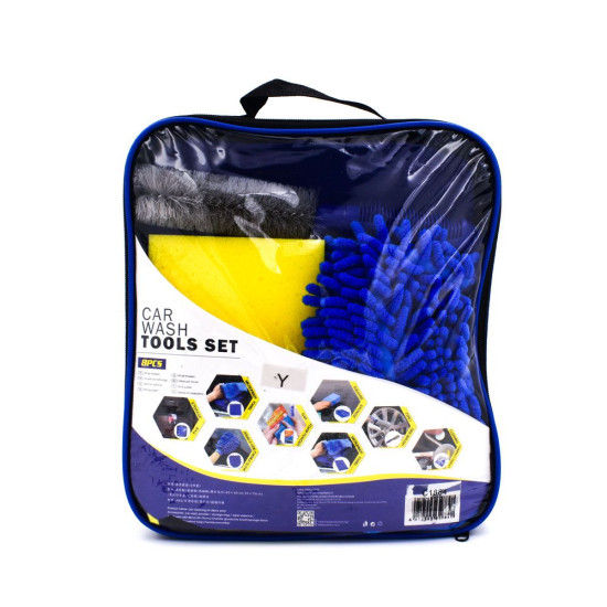 Σετ για Καθαρισμό Αυτοκινήτου & Μοτοσυκλέτας 8 τεμάχια Σετ για Καθαρισμό Αυτοκινήτου & Μοτοσυκλέτας 8 τεμάχια