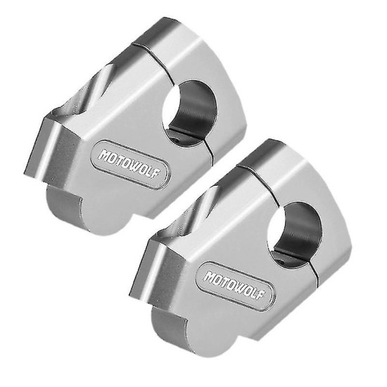 Σετ αποστάτες ανύψωσης τιμονιού μοτοσυκλέτας Φ 7/8” (22mm) ασημί 2 PCS Motowolf MDL3517-s - OEM Σετ αποστάτες ανύψωσης τιμονιού μοτοσυκλέτας Φ 7/8” (22mm) ασημί 2 PCS Motowolf MDL3517-s - OEM