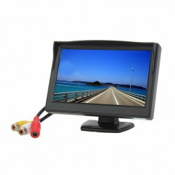 Monitor έγχρωμο 5'' led TFT με 2 AV 12V/24V Andowl μαύρη