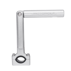 Ευέλικτη βάση περιστροφής για εγκατάσταση προβολέων Motowolf - Ασημί Ευέλικτη βάση περιστροφής για εγκατάσταση προβολέων Motowolf - Ασημί