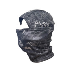 Αναπνεόμενη Ελαστική Balaclava One Size με επένδυση / Mαύρο-Γκρι  OEM.