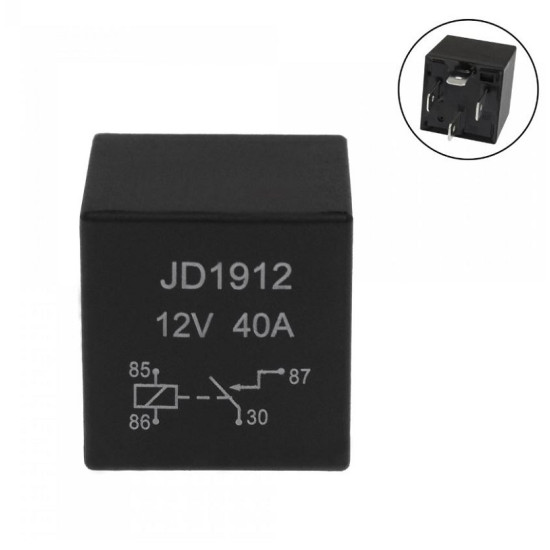 Ρελέ 4 pins 12V 40A για αυτοκίνητο JD1912 - ΟΕΜ