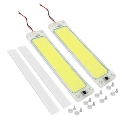 Βοηθητικό LED εσωτερικό φως COB 24.5cm 12V/24V 16W ψυχρό λευκό 6000K για αυτοκίνητο/φορτηγό/βάρκα 2 τεμ. - OEM