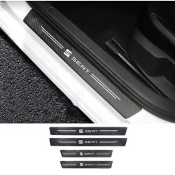 Σετ Προστατευτικά Εσωτερικά Μασπιέ Πόρτας SEAT Carbon Style Αυτοκόλλητα