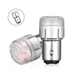 Διπολική λάμπα LED 1157 BAY15D 12V 9 SMD 3020 9W 260LM κόκκινο 2 τεμάχια A500 SL2 1157R NOVSIGHT