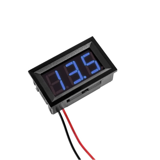 Ψηφιακό βολτόμετρο αυτοκινήτου 4.5-30V Μπλέ