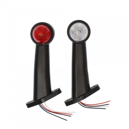 Πλευρικά φώτα όγκου LED 12 SMD 10-30V IP65 κόκκινο και λευκό για φορτηγό σετ 2 τεμαχίων - ΟΕΜ