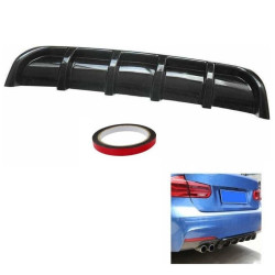 ΔΙΑΧΥΤΗΣ DIFFUSER ΠΙΣΩ ΠΡΟΦΥΛΑΚΤΗΡΑ UNIVERSAL SPORT LOOK Shark ΜΕ 6 ΠΤΕΡΥΓΙΑ ΜΑΥΡΟ - ΟΕΜ