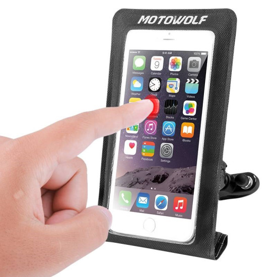 Αδιάβροχη βάση τηλεφώνου μοτοσικλέτας Motowolf® MDL2818 Αδιάβροχη βάση τηλεφώνου μοτοσικλέτας Motowolf® MDL2818