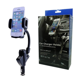 Βάση κινητού αυτοκινήτου με φορτιστή 2 σε 1 Car Charger Holder ΟΕΜ